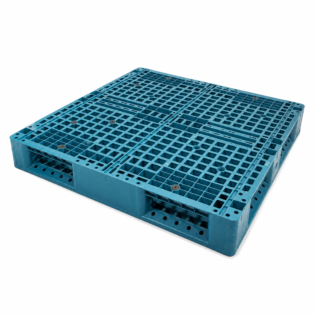 43” × 43” Heavy-Duty Stackable Plastic Pallet