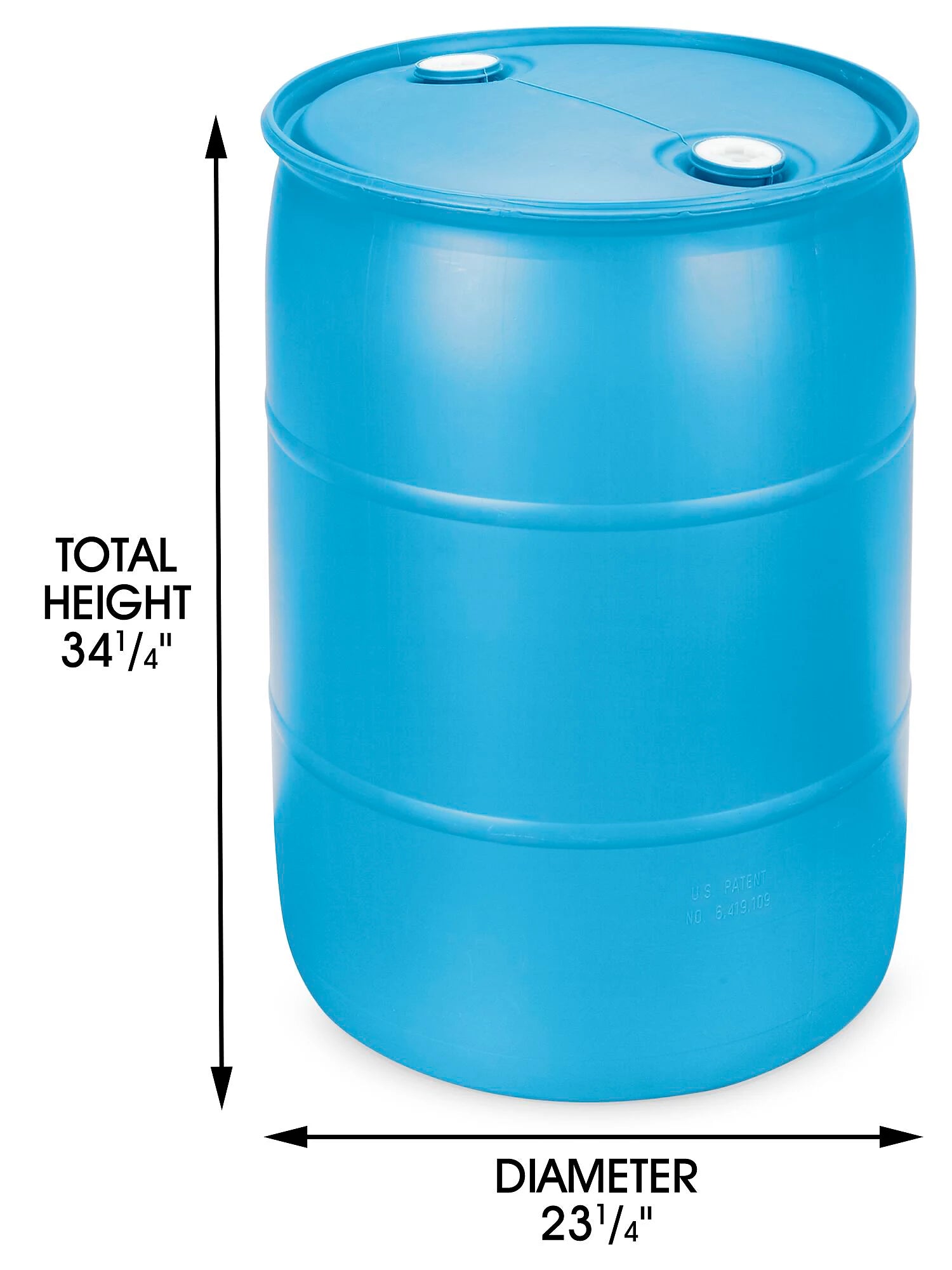 55 Gallon Plastic Barrel